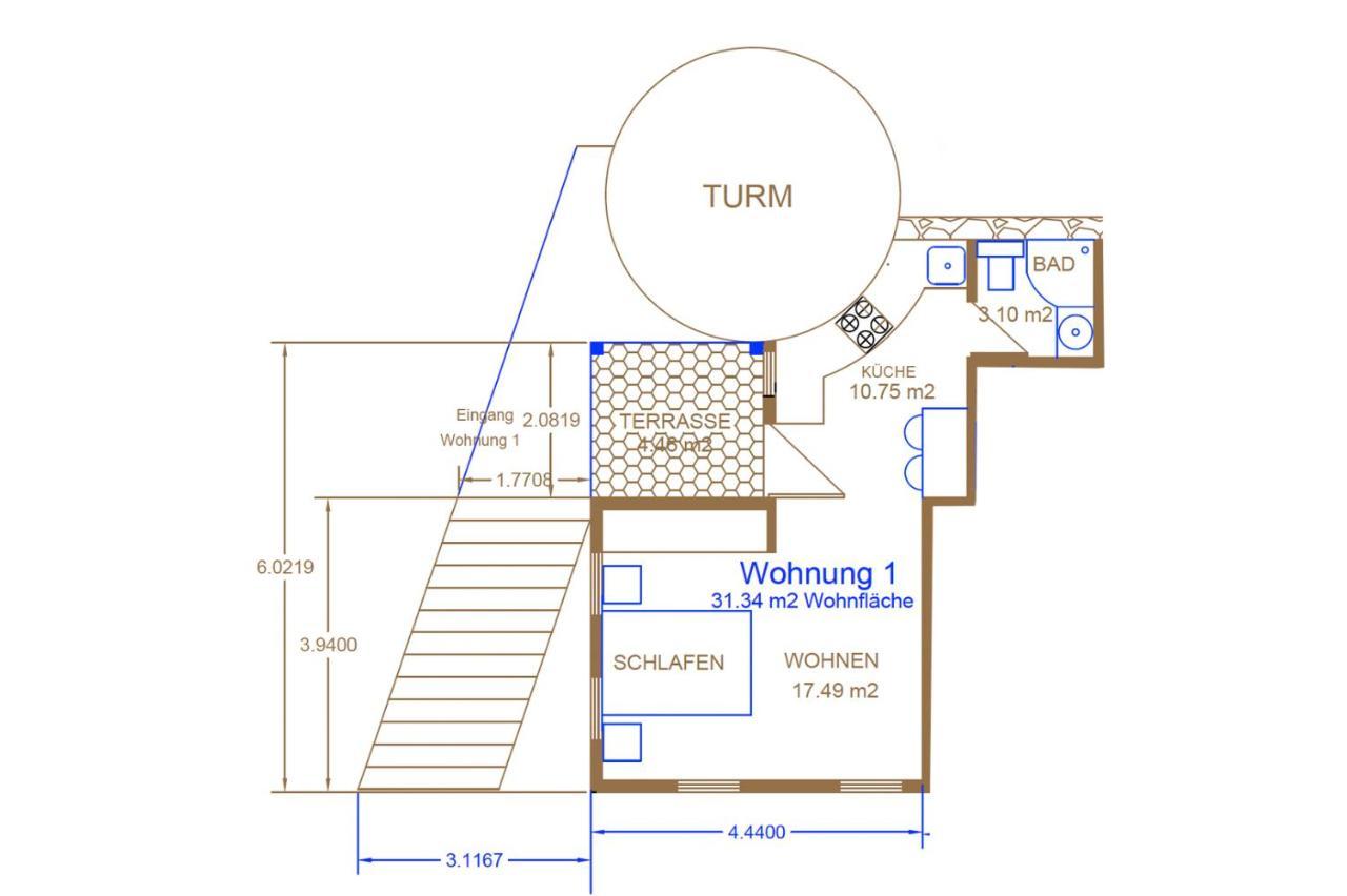 Blaue Wohnung- Ferienwohnung Sulzbach an der Murr Kültér fotó